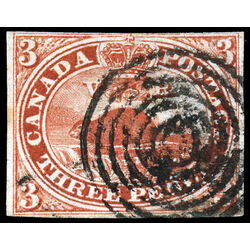 canada stamp 4 beaver 3d 1852 U F VF 128