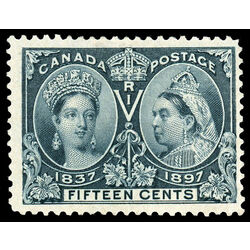 canada stamp 58 queen victoria diamond jubilee 15 1897 M F VFNG 056