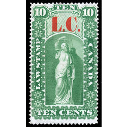 canada revenue stamp ql1a law stamps 10 1864
