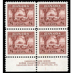 canada stamp 256 farm scene 8 1942 PB 005