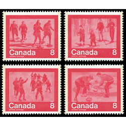 canada stamp 644 7 keep fit winter sports 1974