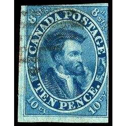 canada stamp 7 jacques cartier 10d 1855 U F 056