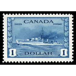 canada stamp 262 tribal class destroyer royal canadian navy 1 1942 M VFNH 023