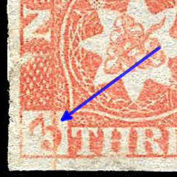 new brunswick stamp 1ii pence issue 3d 1851