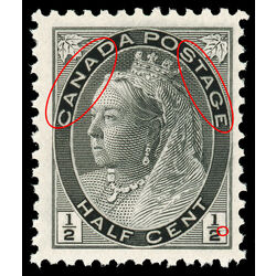 canada stamp 74ii queen victoria 1898 M F VFNH 004