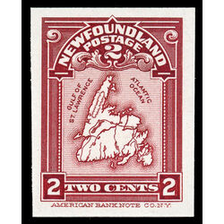 newfoundland stamp 86pi map of newfoundland 2 1908 M VFNH 002