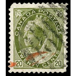 canada stamp 84 queen victoria 20 1900 U VF 034