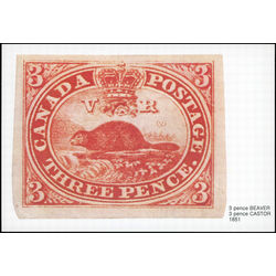 canada postal card 1pm 1s 3 pence beaver 1851