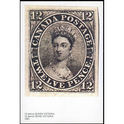 canada postal card 1pm 2s 12 pence queen victoria 1851