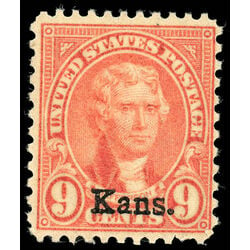 us stamp postage issues 667 jefferson kansas 9 1929