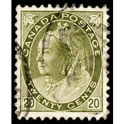 canada stamp 84 queen victoria 20 1900 U VF 035