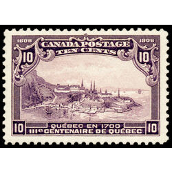 canada stamp 101 quebec in 1700 10 1908 M VFNH 047