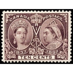 canada stamp 57 queen victoria diamond jubilee 10 1897 M VF 073