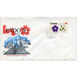 canada stamp 509p dogwood british columbia 25 1970 FDC