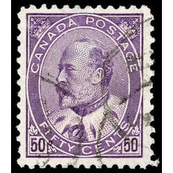 canada stamp 95 edward vii 50 1908 U VF 061