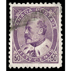 canada stamp 95 edward vii 50 1908 U VF 060