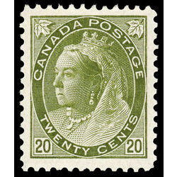 canada stamp 84 queen victoria 20 1900 M XF 036