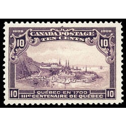 canada stamp 101 quebec in 1700 10 1908 M VFNH 049