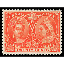 canada stamp 59 queen victoria diamond jubilee 20 1897 M VF 065