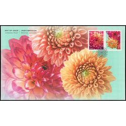 canada stamp 3237 dahlia single pink flower 2020 FDC