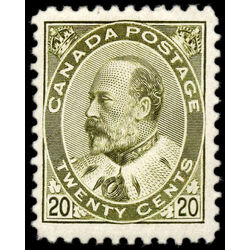 canada stamp 94 edward vii 20 1904 M VF 021