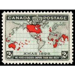 canada stamp 86 christmas map of british empire 2 1898 M VFNH 024