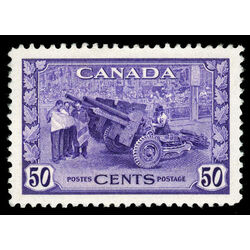 canada stamp 261 munitions factory 50 1942 M XFNH 013