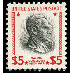 us stamp postage issues 834 calvin coolidge 5 0 1938