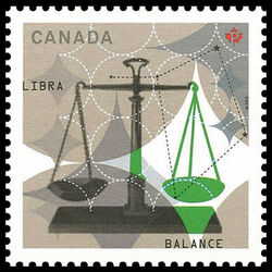 canada stamp 2448g libra the scales 2013