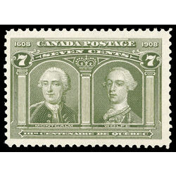 canada stamp 100 montcalm wolfe 7 1908 M F VF 073