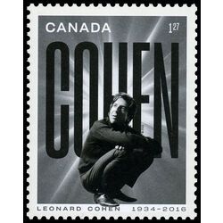 canada stamp 3195d leonard cohen squatting 1 27 2019