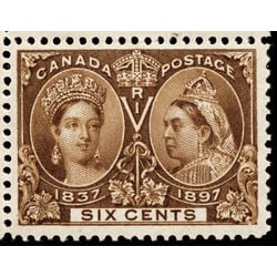 canada stamp 55 queen victoria diamond jubilee 6 1897 CB UL 052