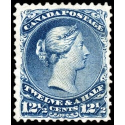 canada stamp 28a queen victoria 12 1868