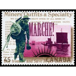 canada stamp 1606b prospectors heading for the gold fields 45 1996