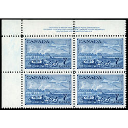 canada stamp 313 stagecoach and plane 7 1951 PB UL %232 011