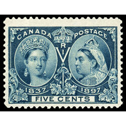 canada stamp 54 queen victoria diamond jubilee 5 1897 M VFNH 051