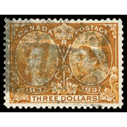 canada stamp 63 queen victoria diamond jubilee 3 1897 U VF 063