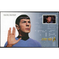 canada stamp 2920 commander spock 2016 FDC