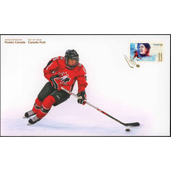 canada stamp 3080 4 women in winter sports 2018 FDC