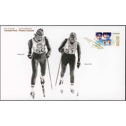 canada stamp 3080 4 women in winter sports 2018 FDC