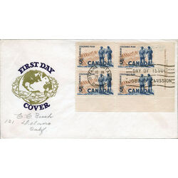 canada stamp 394 power plant 5 1961 FDC LR 006