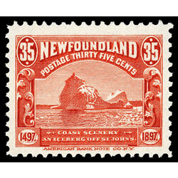 newfoundland stamp 73 iceberg 35 1897 M VFNH 017