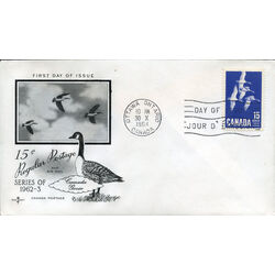 canada stamp 415 canada goose 15 1963 FDC