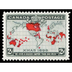 canada stamp 85 christmas map of british empire 2 1898 M VFNH 045