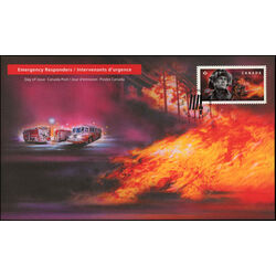 canada stamp 3124 8 emergency responders 2018 FDC