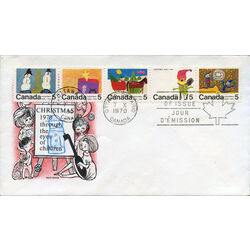 canada stamp 523a christmas 1970 FDC PC 006