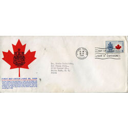 canada stamp 429a canada maple leaf 5 1966 FDC 006