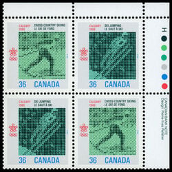 canada stamp 1153a 1988 olympic winter games 1987 PB UR