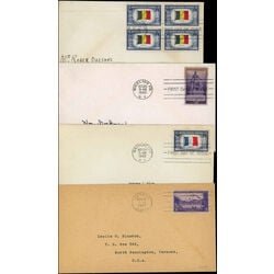 4 united states first day covers