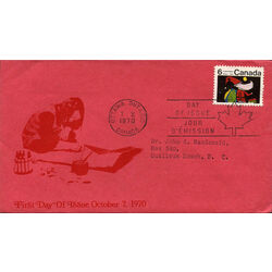 canada stamp 527 santa claus 6 1970 FDC 003